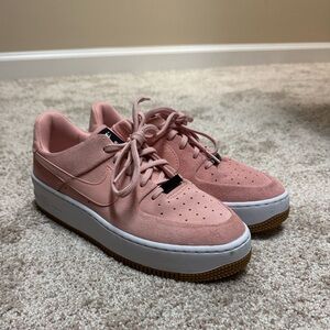 Pink Nike Air Force 1s
